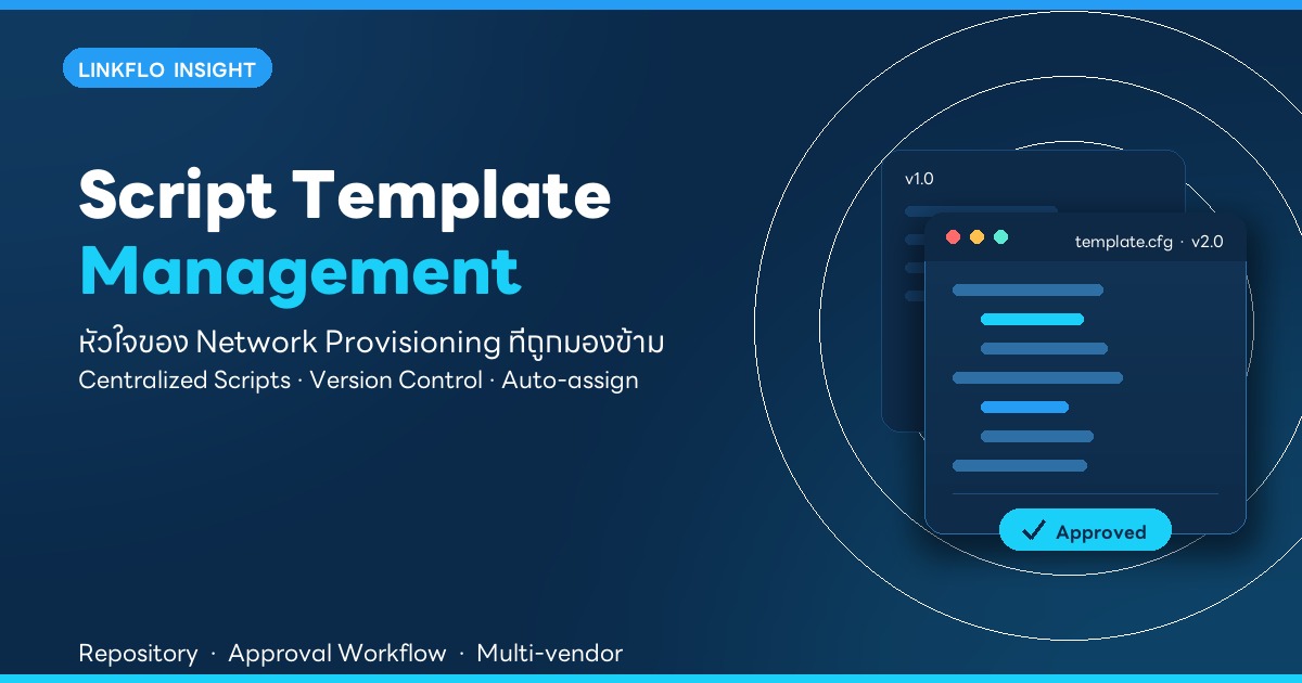 Script Template Management คืออะไร — หัวใจของ Network Provisioning ที่ไม่มีใครพูดถึง